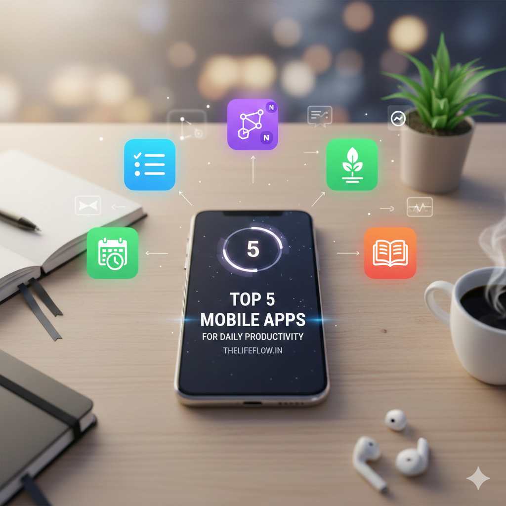 Top 5 Mobile apps for daily productivity