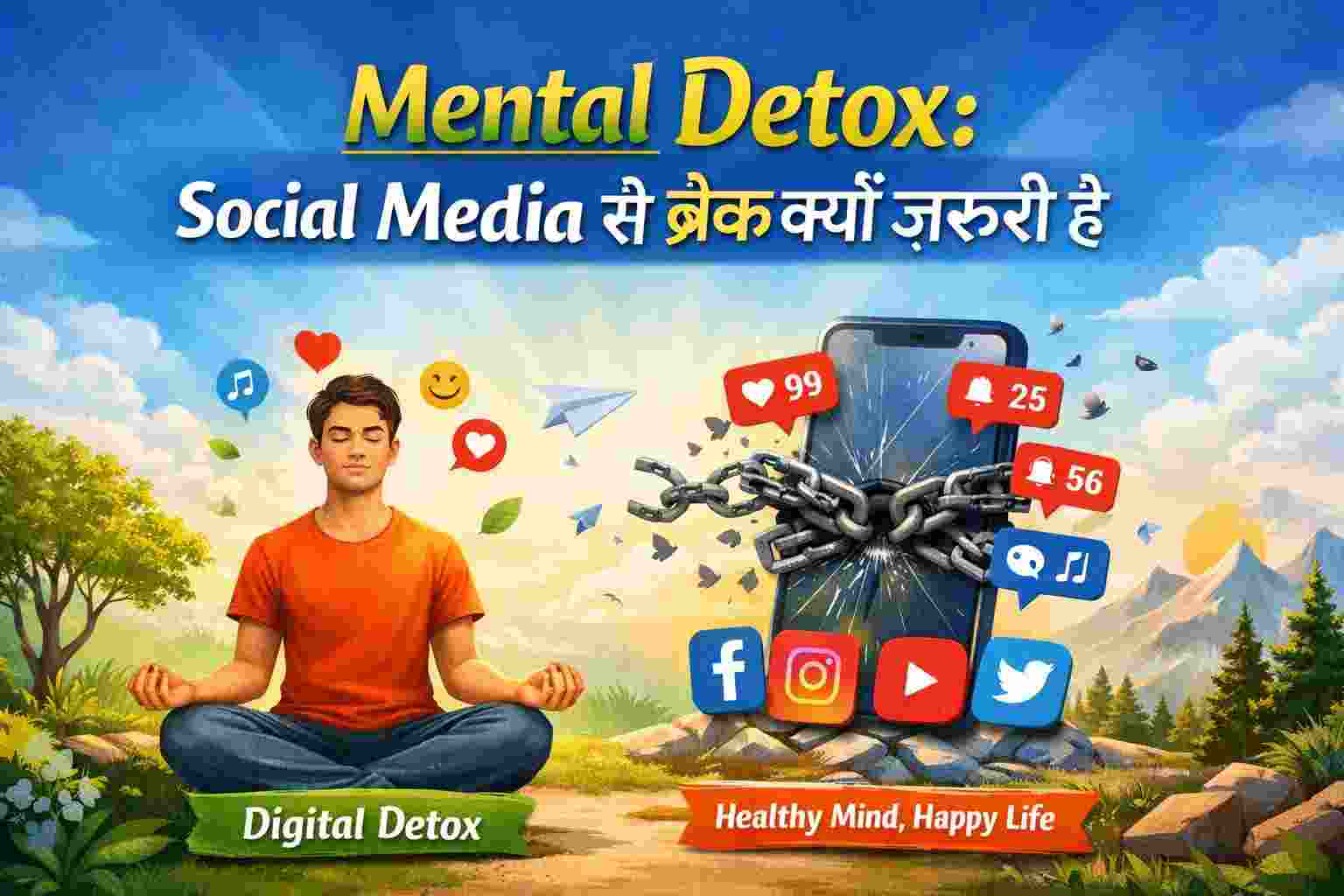 Mental Detox - Social Media से ब्रेक क्यों ज़रूरी है